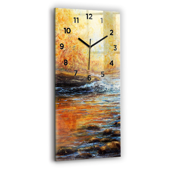 Modern vertical wall clock Artistic art