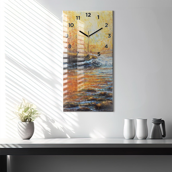 Modern vertical wall clock Artistic art