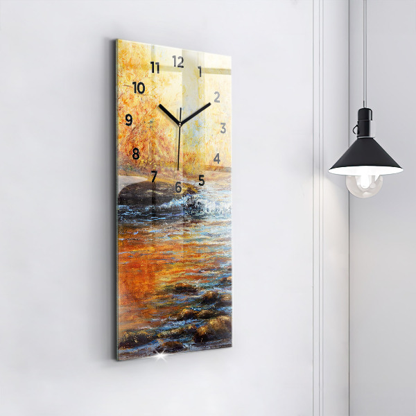 Modern vertical wall clock Artistic art