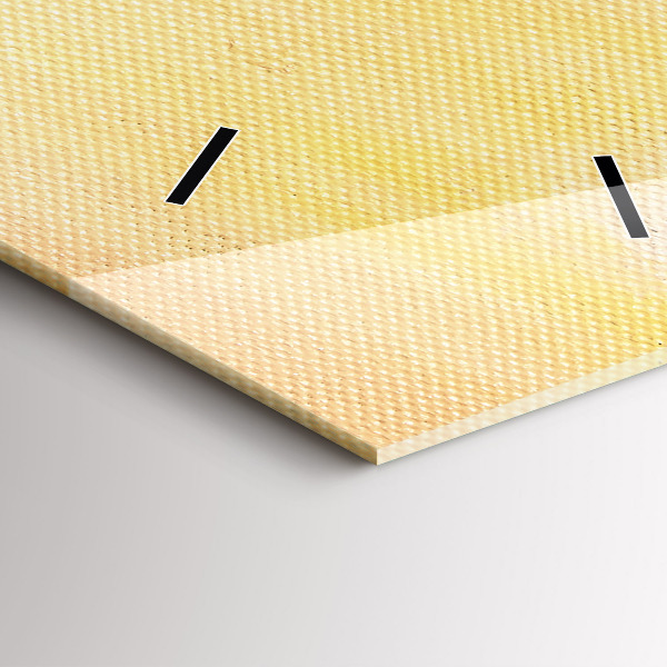 Modern vertical wall clock Oil composition in the forest
