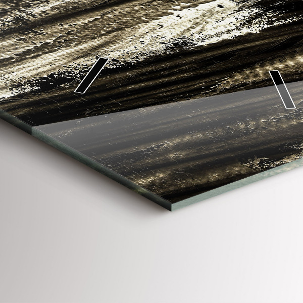 Modern vertical wall clock Woman on a rainy night