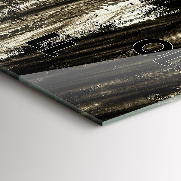 Modern vertical wall clock Woman on a rainy night