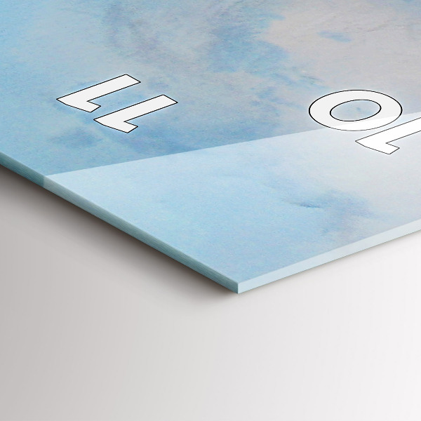 Modern vertical wall clock A ship on the water