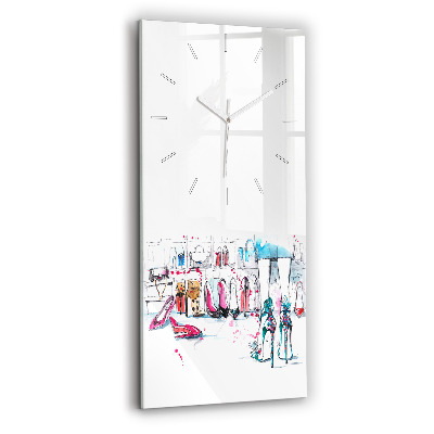 Modern vertical wall clock The element of femininity