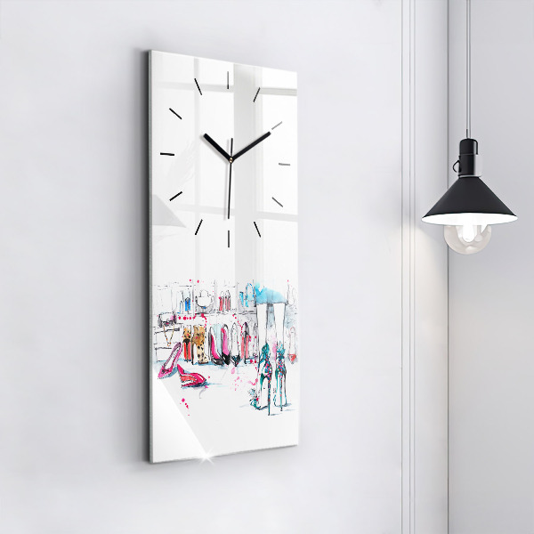 Modern vertical wall clock The element of femininity