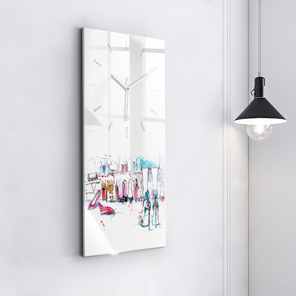 Modern vertical wall clock The element of femininity