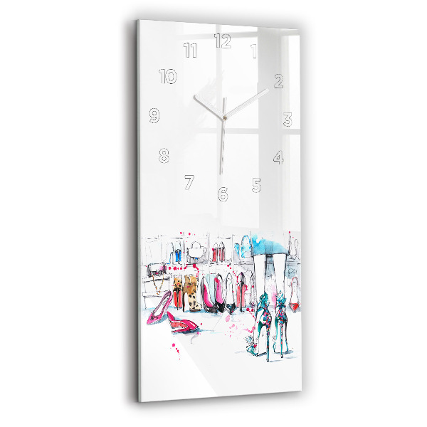 Modern vertical wall clock The element of femininity