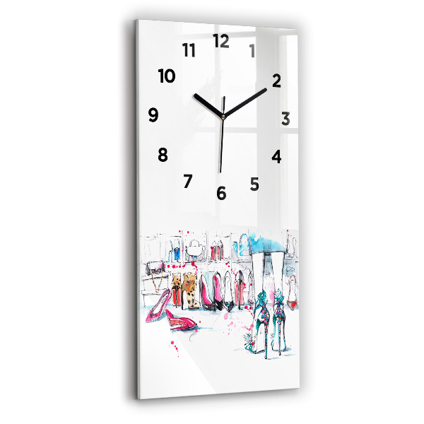 Modern vertical wall clock The element of femininity