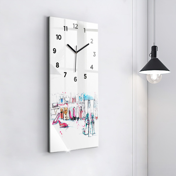 Modern vertical wall clock The element of femininity