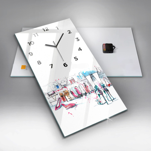 Modern vertical wall clock The element of femininity