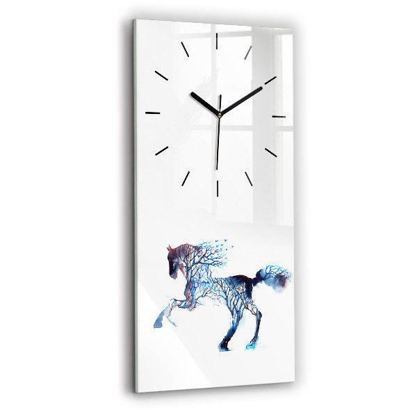 Modern vertical wall clock Nature of the animal