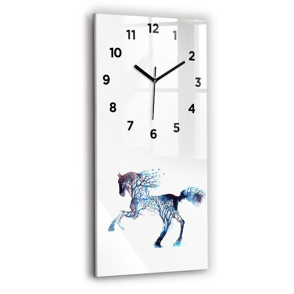 Modern vertical wall clock Nature of the animal
