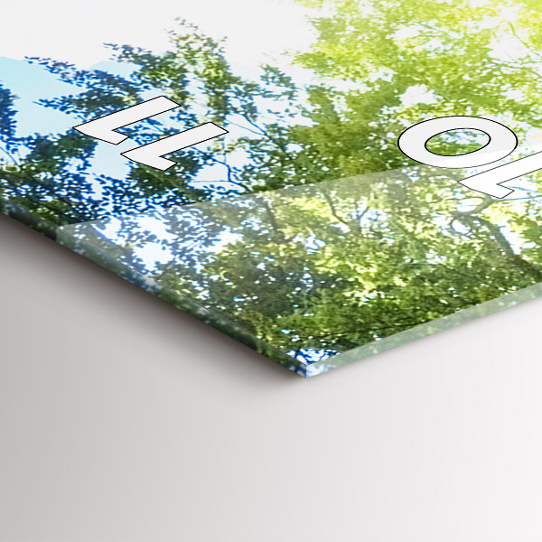 Modern vertical wall clock Lagoon Landscape