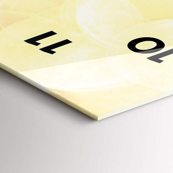 Modern vertical wall clock Camper on the beach