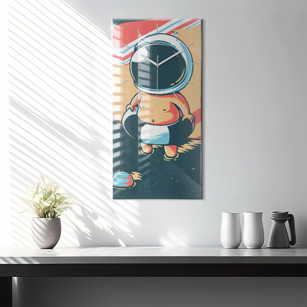 Modern vertical wall clock Children's imagination