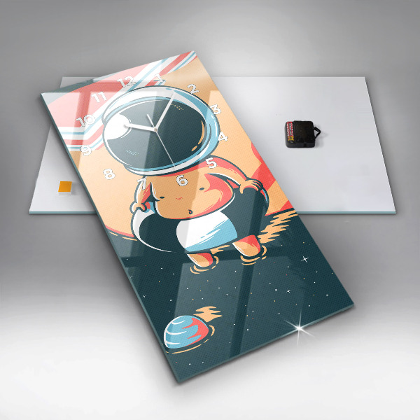 Modern vertical wall clock Children's imagination