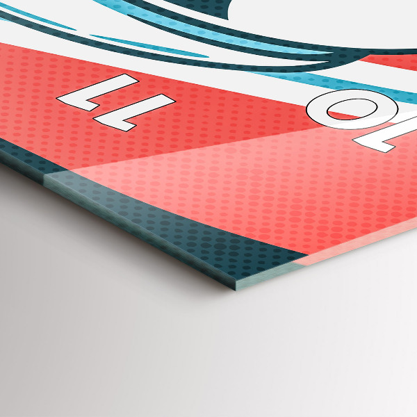 Modern vertical wall clock Children's imagination