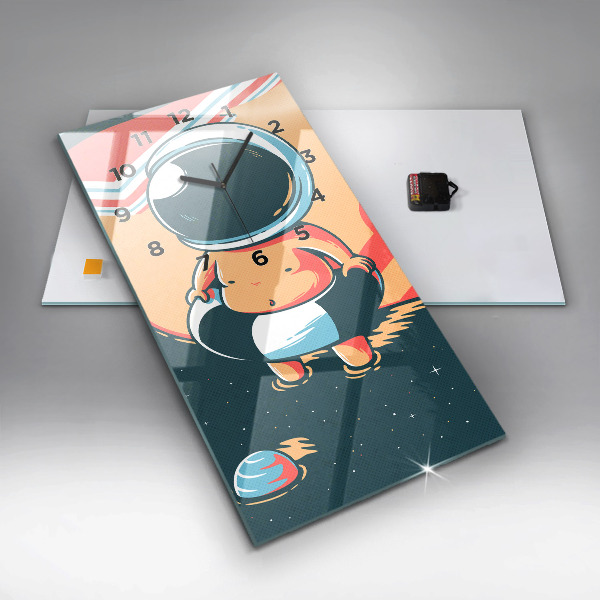 Modern vertical wall clock Children's imagination