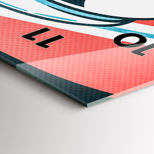 Modern vertical wall clock Children's imagination