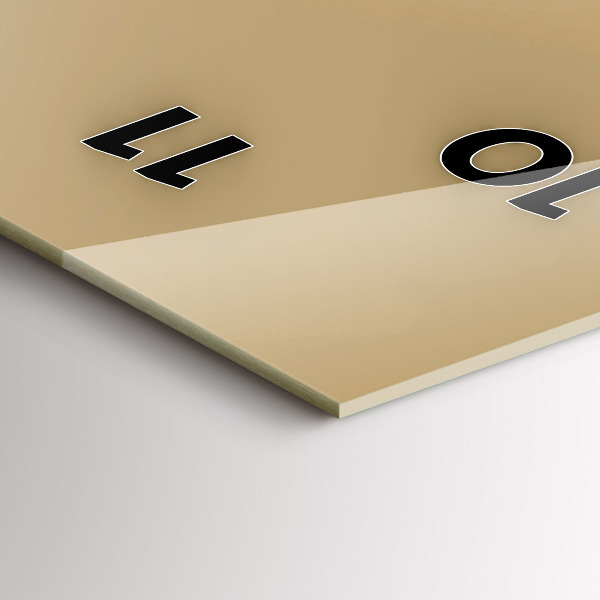 Modern vertical wall clock Owl - a sign of wisdom