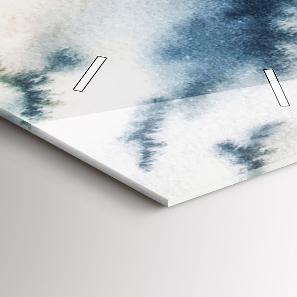 Modern vertical wall clock Winter Lake Łódka