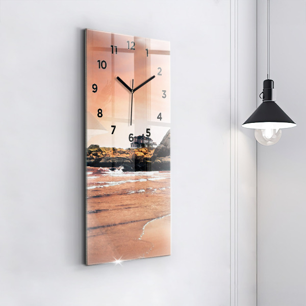 Modern vertical wall clock Sherman Coast