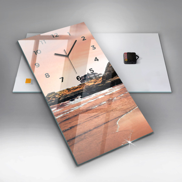 Modern vertical wall clock Sherman Coast