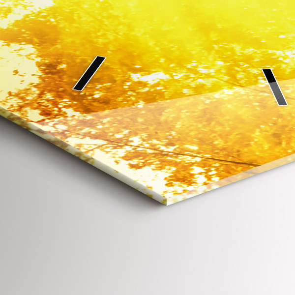 Modern vertical wall clock Peaceful nature