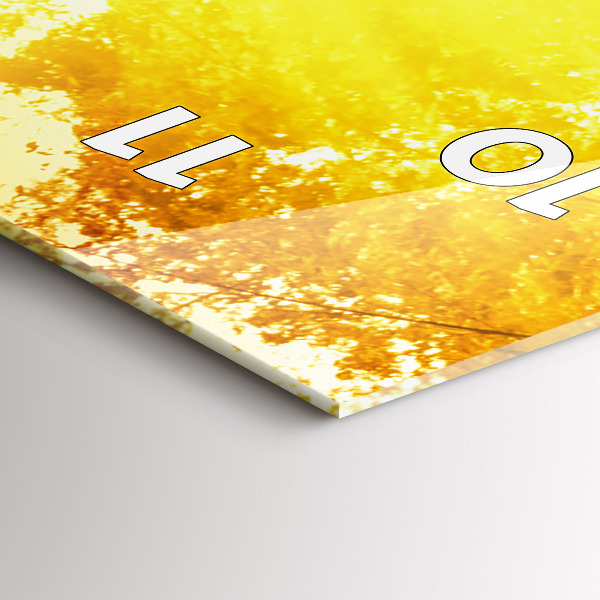 Modern vertical wall clock Peaceful nature