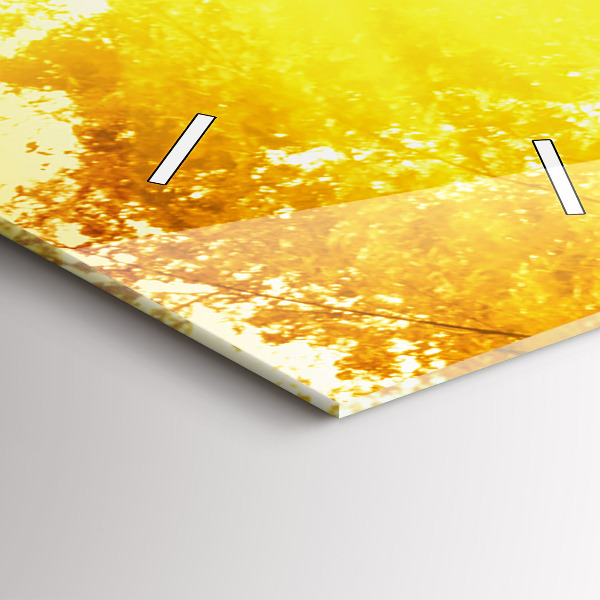 Modern vertical wall clock Peaceful nature