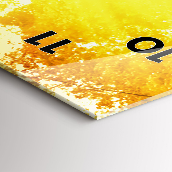 Modern vertical wall clock Peaceful nature