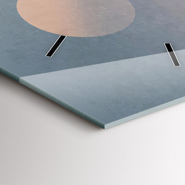 Modern vertical wall clock Astronauts Milky Way