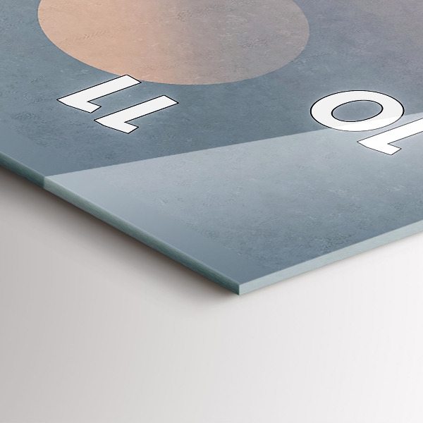 Modern vertical wall clock Astronauts Milky Way