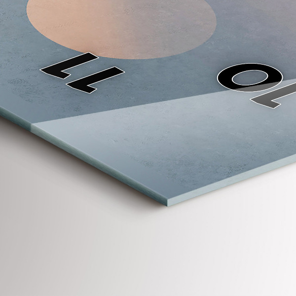 Modern vertical wall clock Astronauts Milky Way