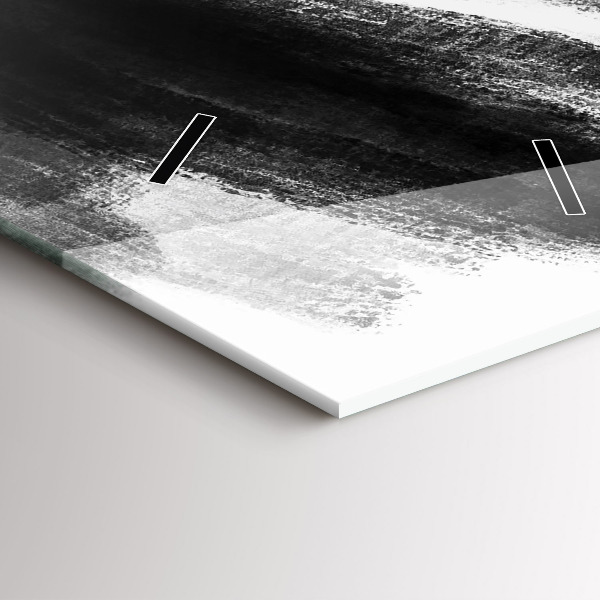 Modern vertical wall clock Woman in Black and White