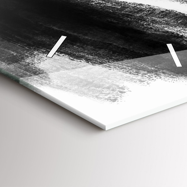 Modern vertical wall clock Woman in Black and White