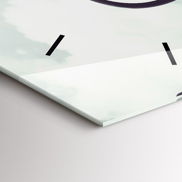 Modern vertical wall clock Zebra – Abstraction