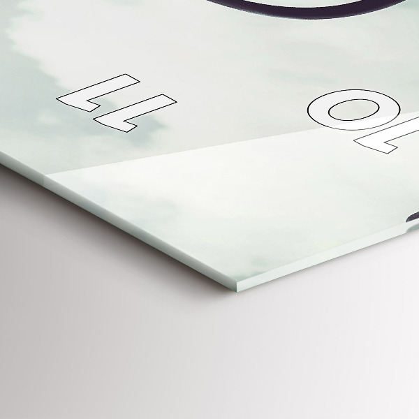 Modern vertical wall clock Zebra – Abstraction