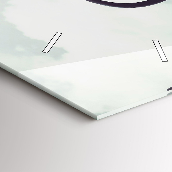 Modern vertical wall clock Zebra – Abstraction