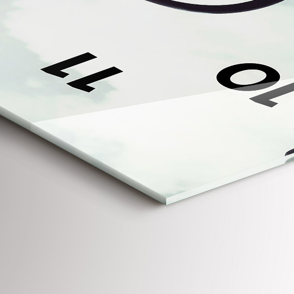 Modern vertical wall clock Zebra – Abstraction