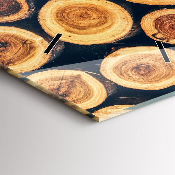 Modern vertical wall clock Wood