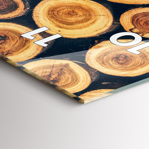 Modern vertical wall clock Wood