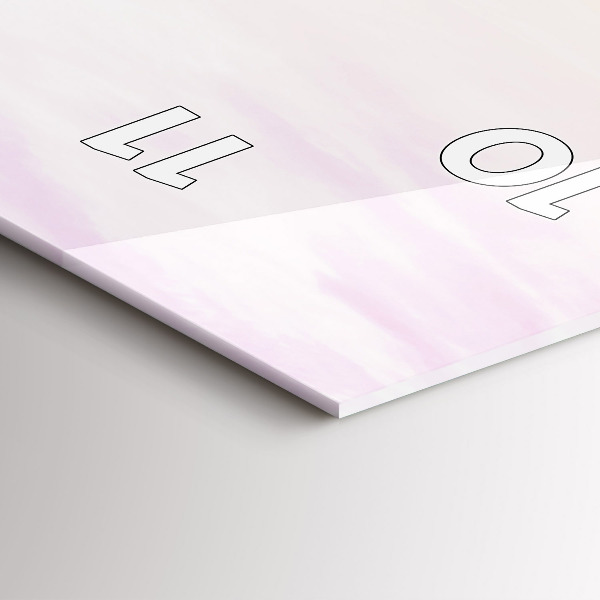 Modern vertical wall clock Polish Sunny Sea