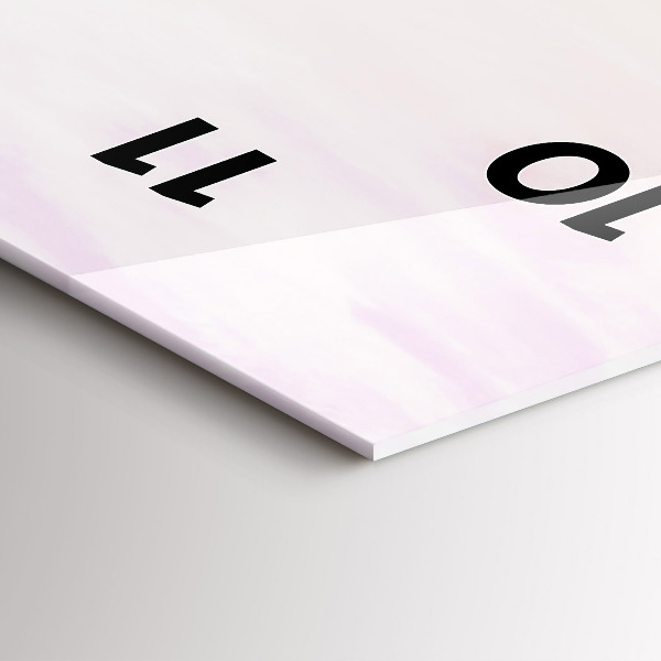 Modern vertical wall clock Polish Sunny Sea