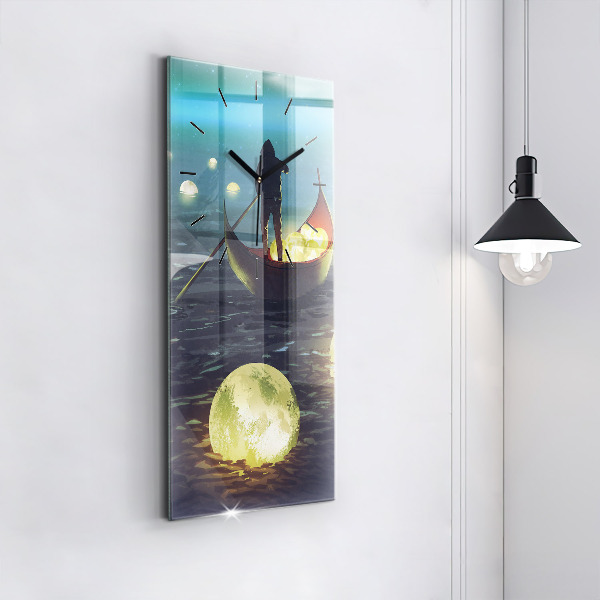 Modern vertical wall clock Abstraction