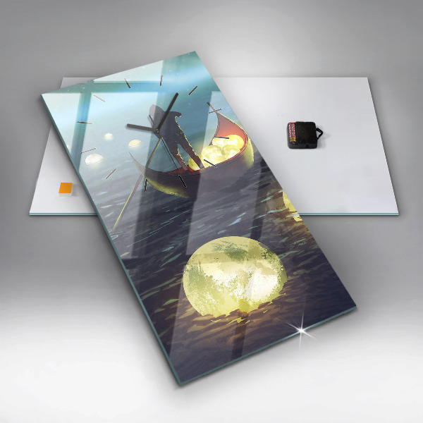 Modern vertical wall clock Abstraction