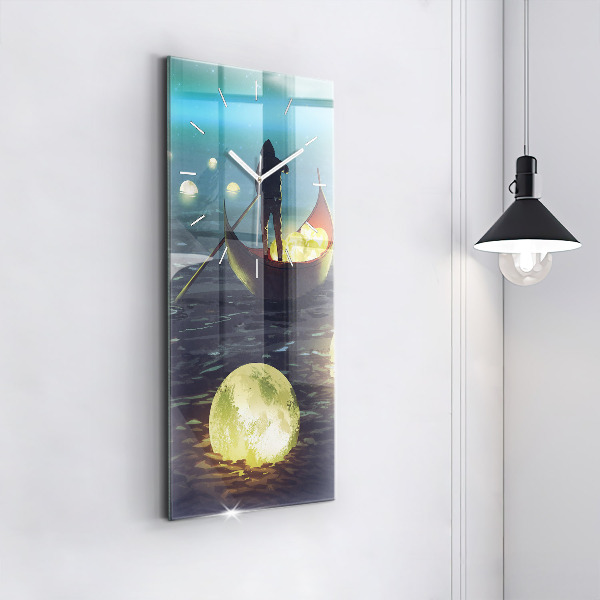 Modern vertical wall clock Abstraction