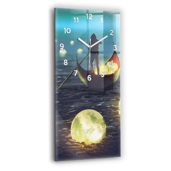 Modern vertical wall clock Abstraction