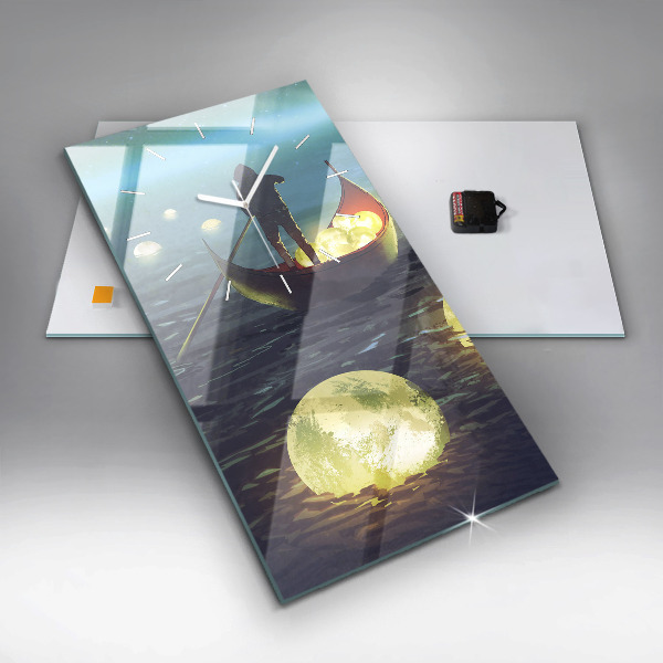 Modern vertical wall clock Abstraction