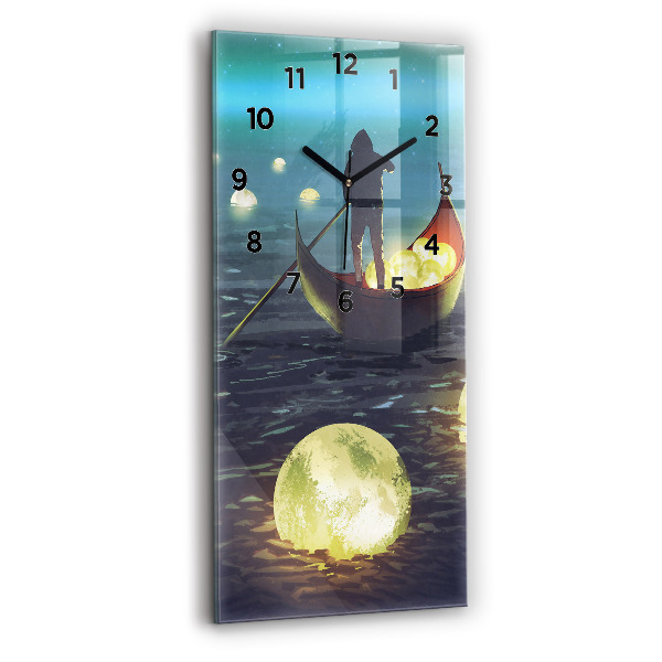 Modern vertical wall clock Abstraction